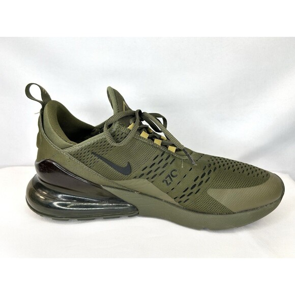 Nike Air Max 270 Shoes Men’s Size 11.5 Medium Olive Canvas Sneakers AH8050-301 - Picture 7 of 11